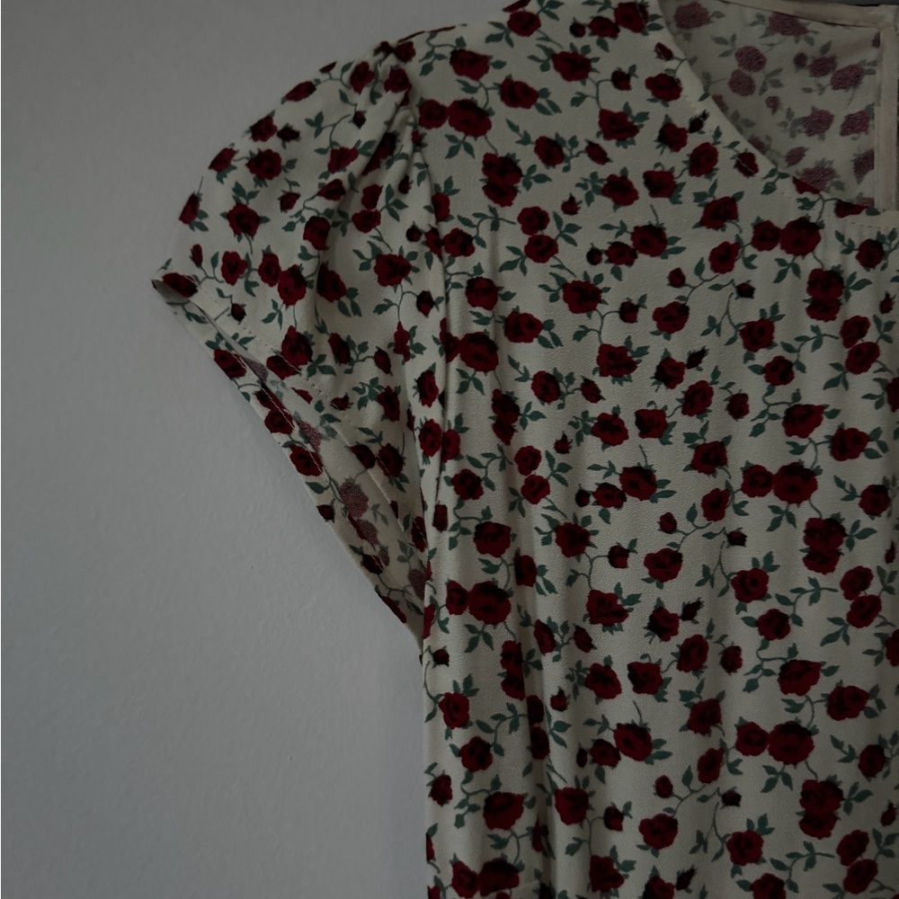 Reformation Floral Open Back Dress